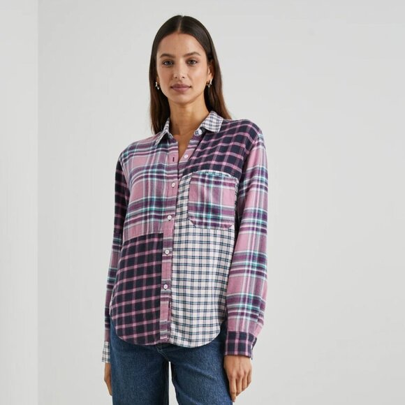 Rails Lakin Shirt Rose Agave Flannel Button Down XS - unworn - Picture 1 of 8